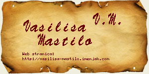 Vasilisa Mastilo vizit kartica